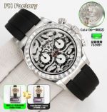 ROLEX Daytona Replica with Diamond Bezel Dandong 7750 Shanghai 4130/4131 Movement 40mm Watch